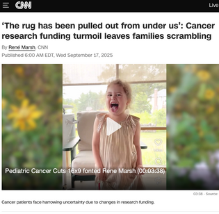  A Story We Helped CNN Bring To Life About Cuts to Pediatric Brain Cancer