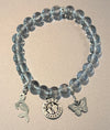 LAYLA BIRTHSTONE - BUTTERFLY & SEA LION BRACELET OF CLARITY: CRYSTAL QUARTZ