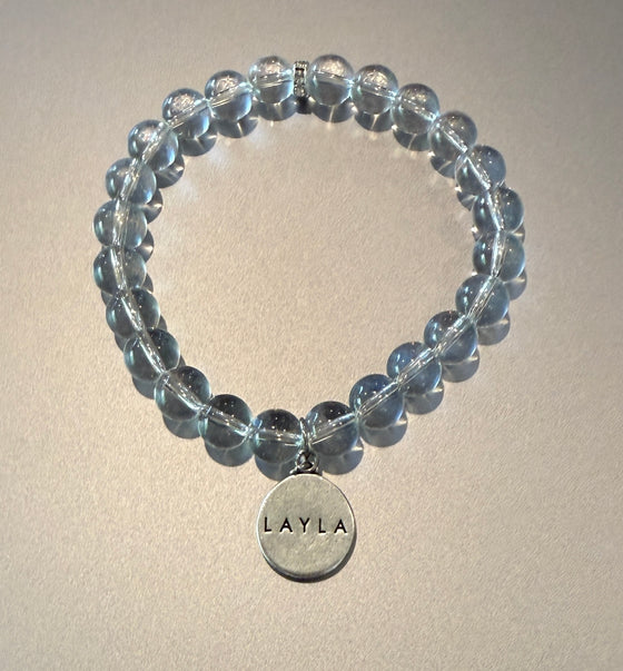 LAYLA BIRTHSTONE - BRACELET OF CLARITY: CRYSTAL QUARTZ